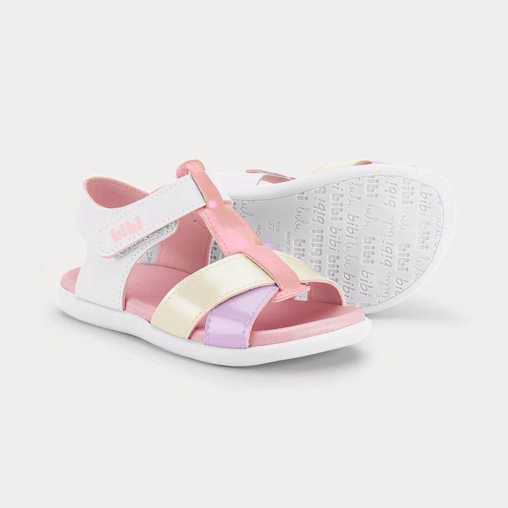Sandália Infantil Bibi Baby Soft II Colorida Branco 4