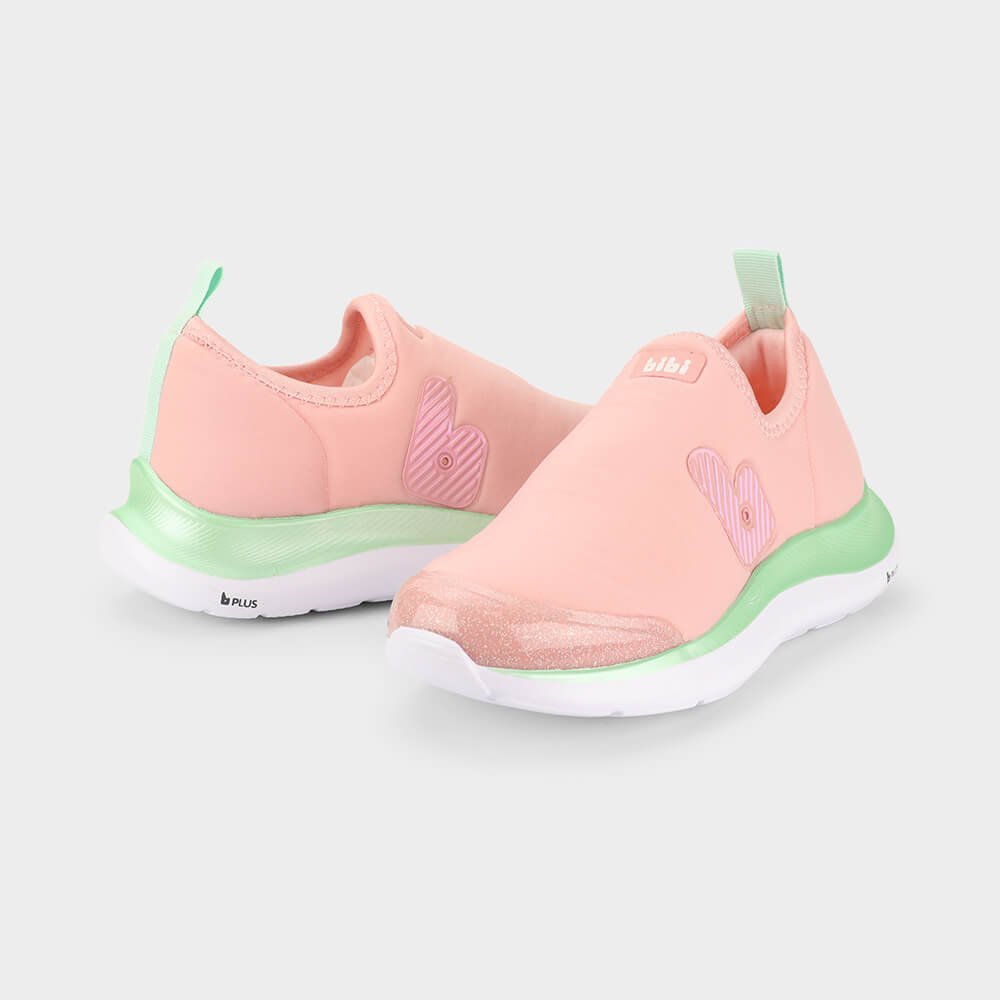 Tênis Infantil Bibi Action Rosa com Verde Salmão 3