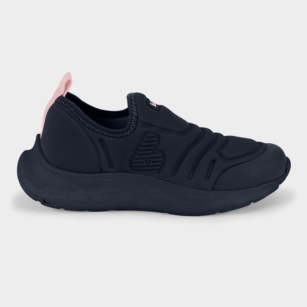 Tênis Infantil Bibi Action Azul Marinho com Rosa