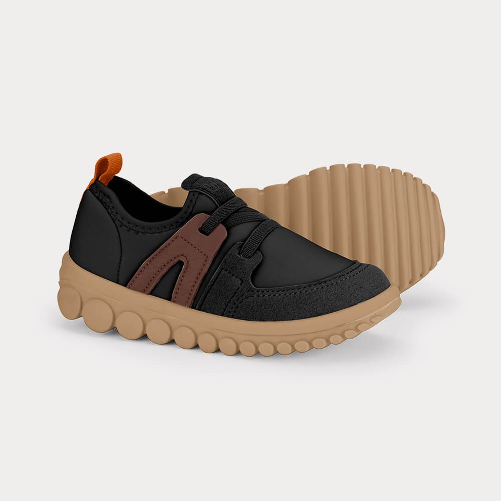 Tênis Infantil Bibi Roller 2.0 Preto com Marrom Preto 4