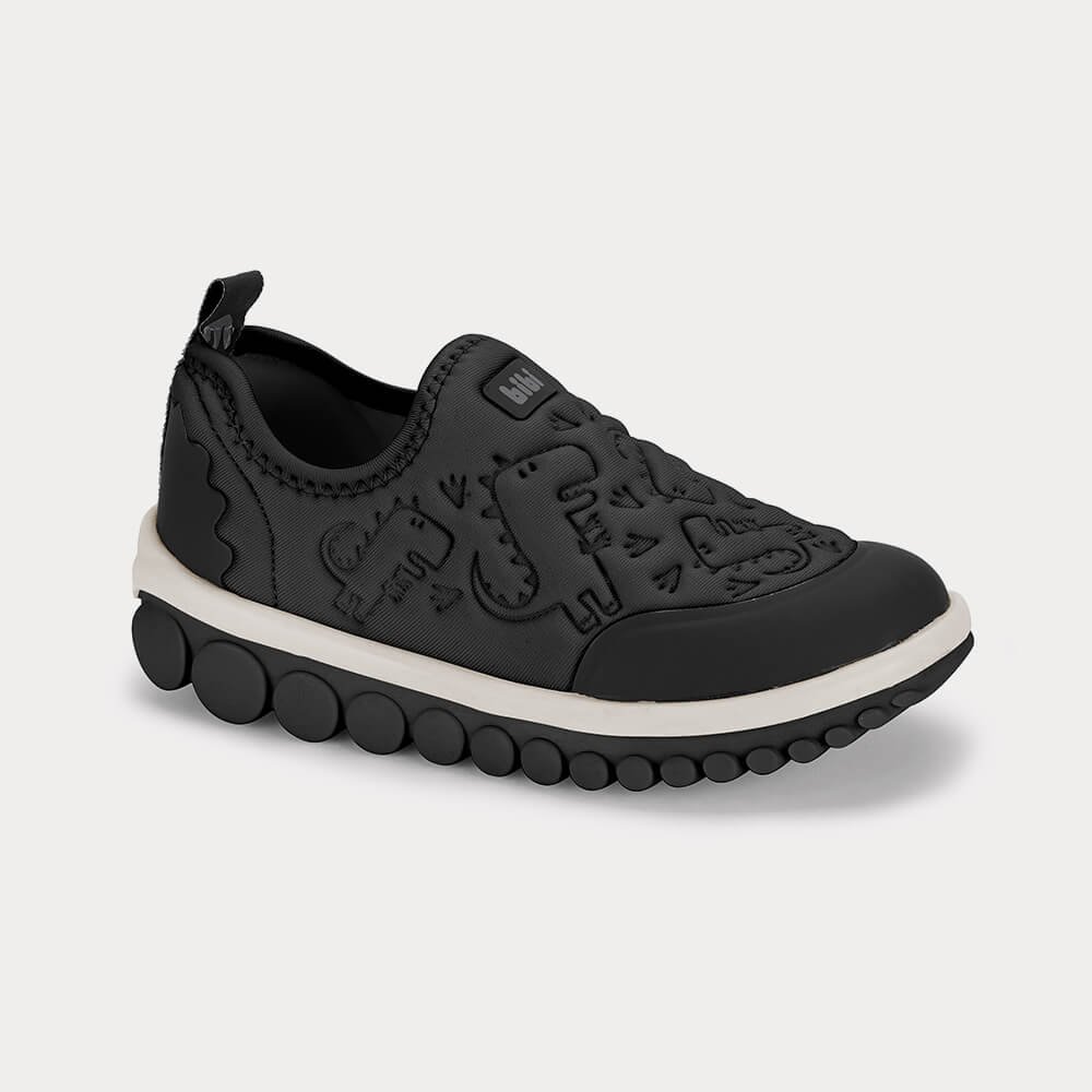 Tênis Infantil Bibi Roller 2.0 Preto de Dinossauro