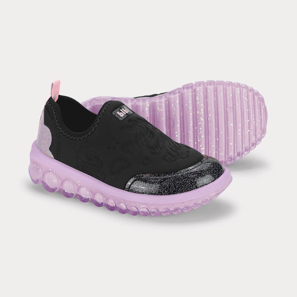 Tênis Infantil Bibi Roller 2.0 Preto de Unicórnio Preto 4