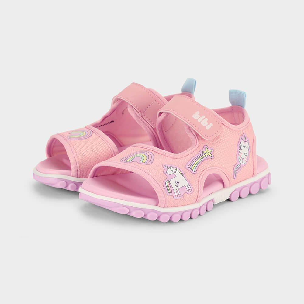 Sandália Infantil Bibi Summer Roller Sport 2.0 Rosa de Unicórnio Rosa 2