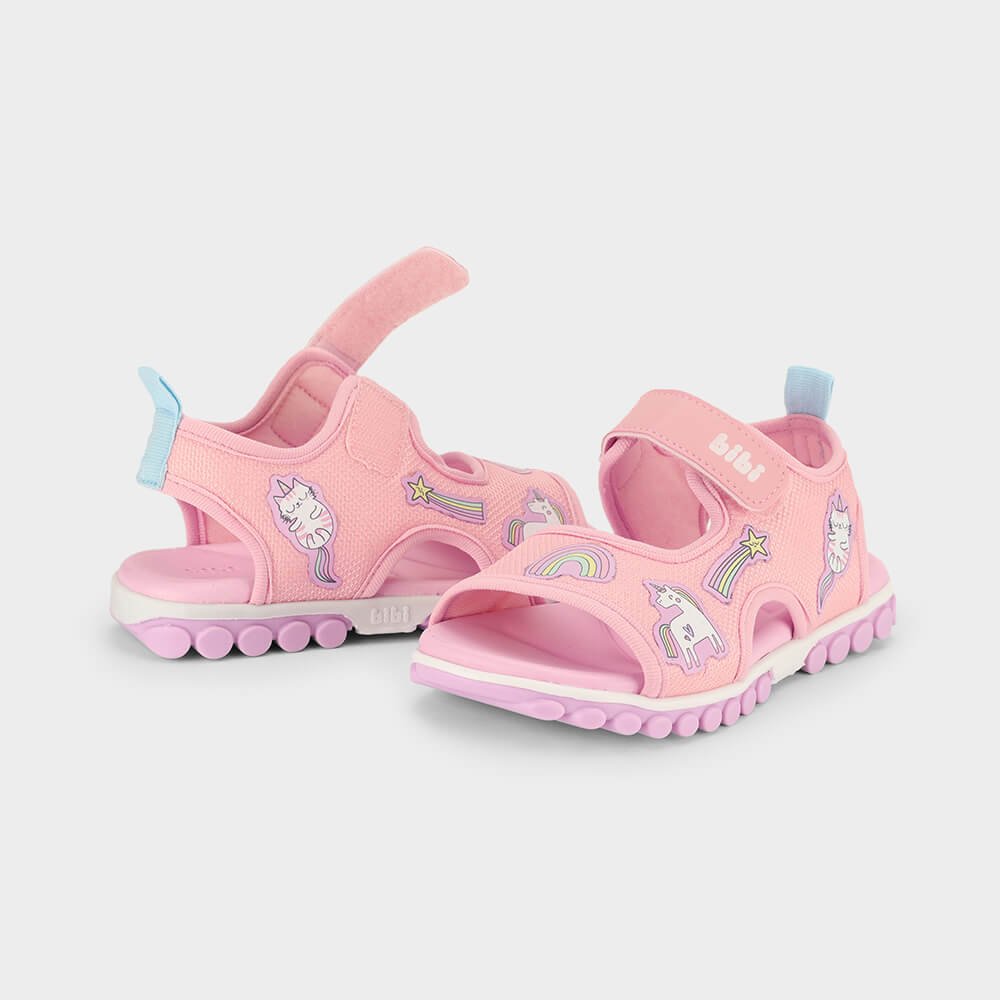 Sandália Infantil Bibi Summer Roller Sport 2.0 Rosa de Unicórnio Rosa 3