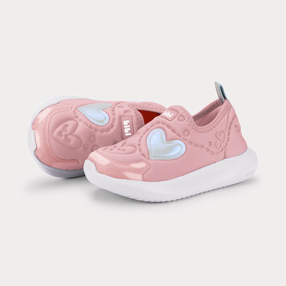 Tênis Infantil Bibi Flash Rosa de Coração Rosa 3