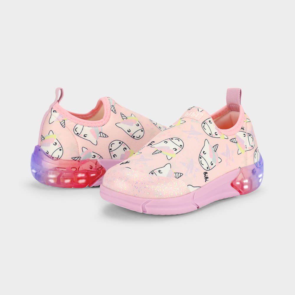 Tênis Infantil Bibi Space Rosa de Unicórnios Rosa 3