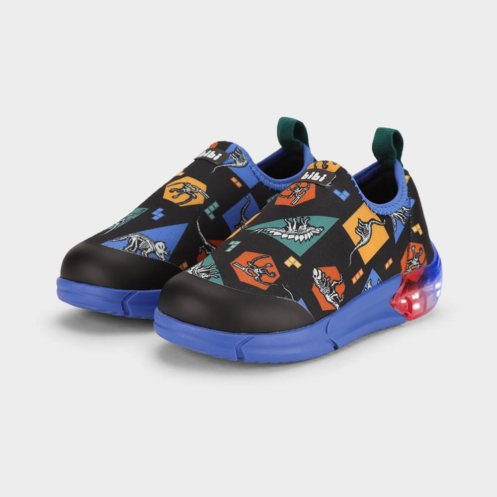 Tênis Infantil Bibi Space Preto de Dinossauros Preto 2