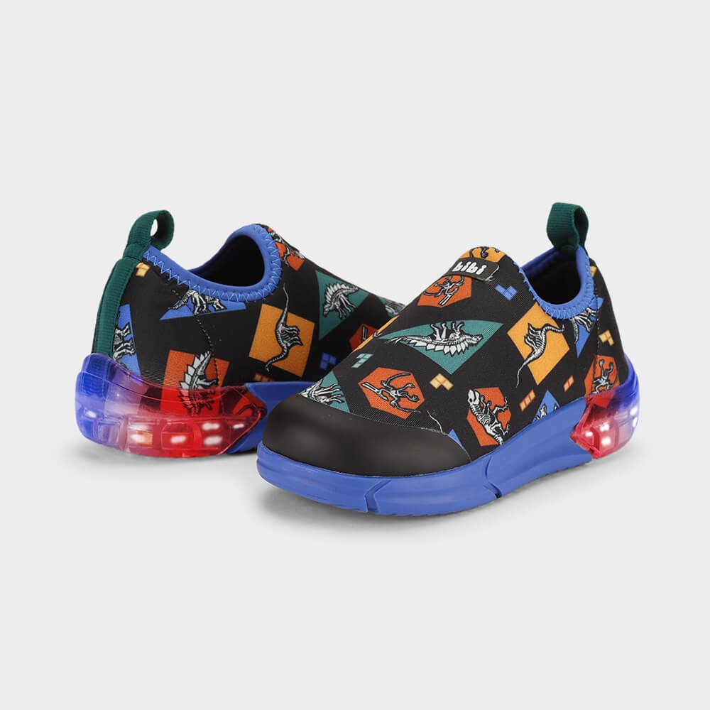 Tênis Infantil Bibi Space Preto de Dinossauros Preto 3