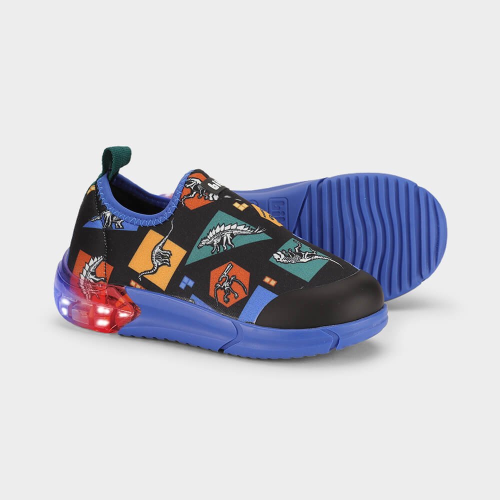 Tênis Infantil Bibi Space Preto de Dinossauros Preto 4