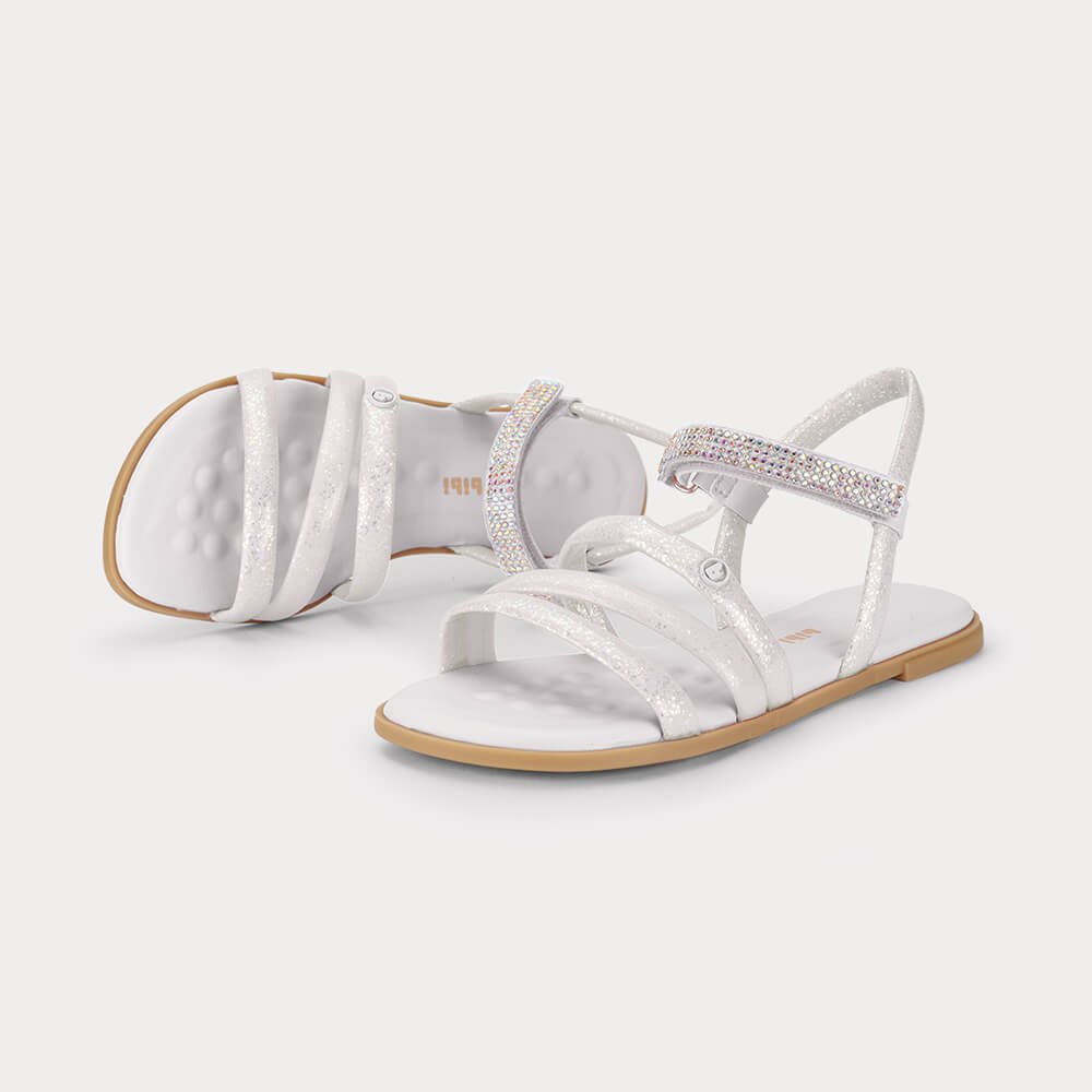 Sandália Infantil Bibi Shine Kids Branca Branco 3