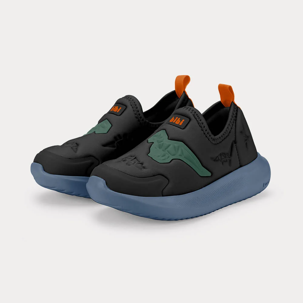 Tênis Infantil Bibi Flash Preto de Dinossauro Preto 2
