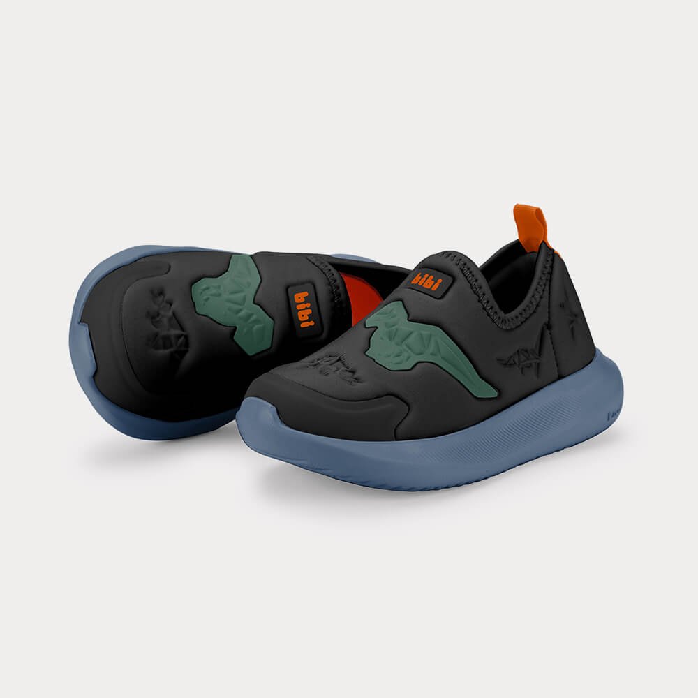 Tênis Infantil Bibi Flash Preto de Dinossauro Preto 3