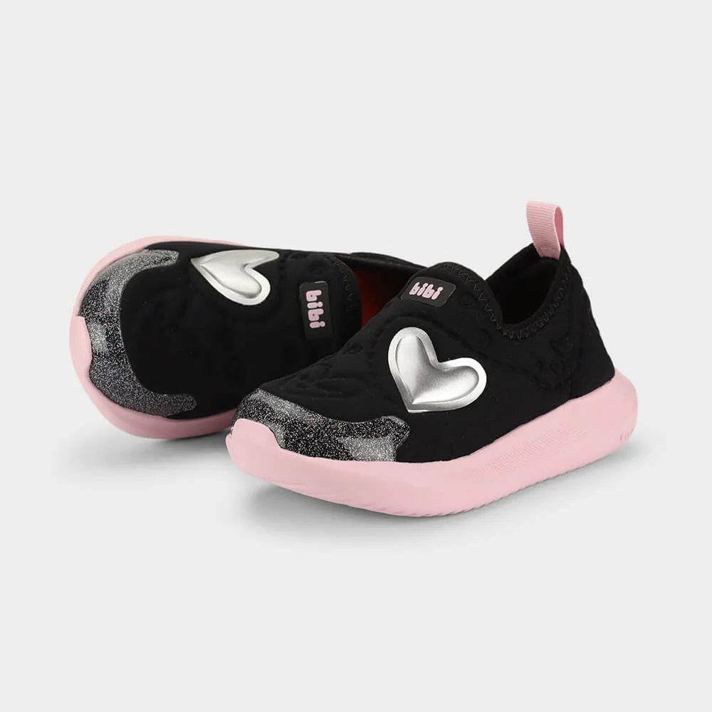 Tênis Infantil Bibi Flash Preto de Coração Preto 3