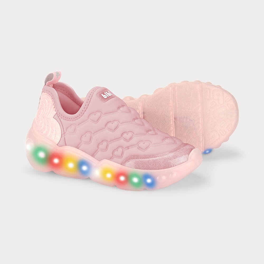 Tênis Infantil de Luz Bibi Roller Celebration 3.0 Rosa Rosa 4