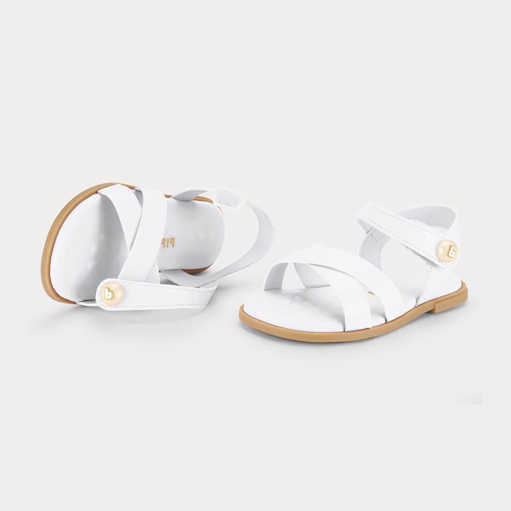 Sandália Infantil Bibi Shine Mini Branca Branco 3