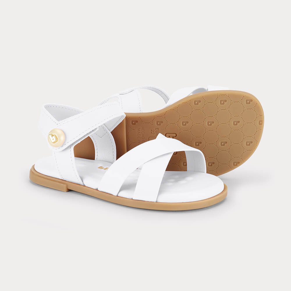 Sandália Infantil Bibi Shine Mini Branca Branco 4
