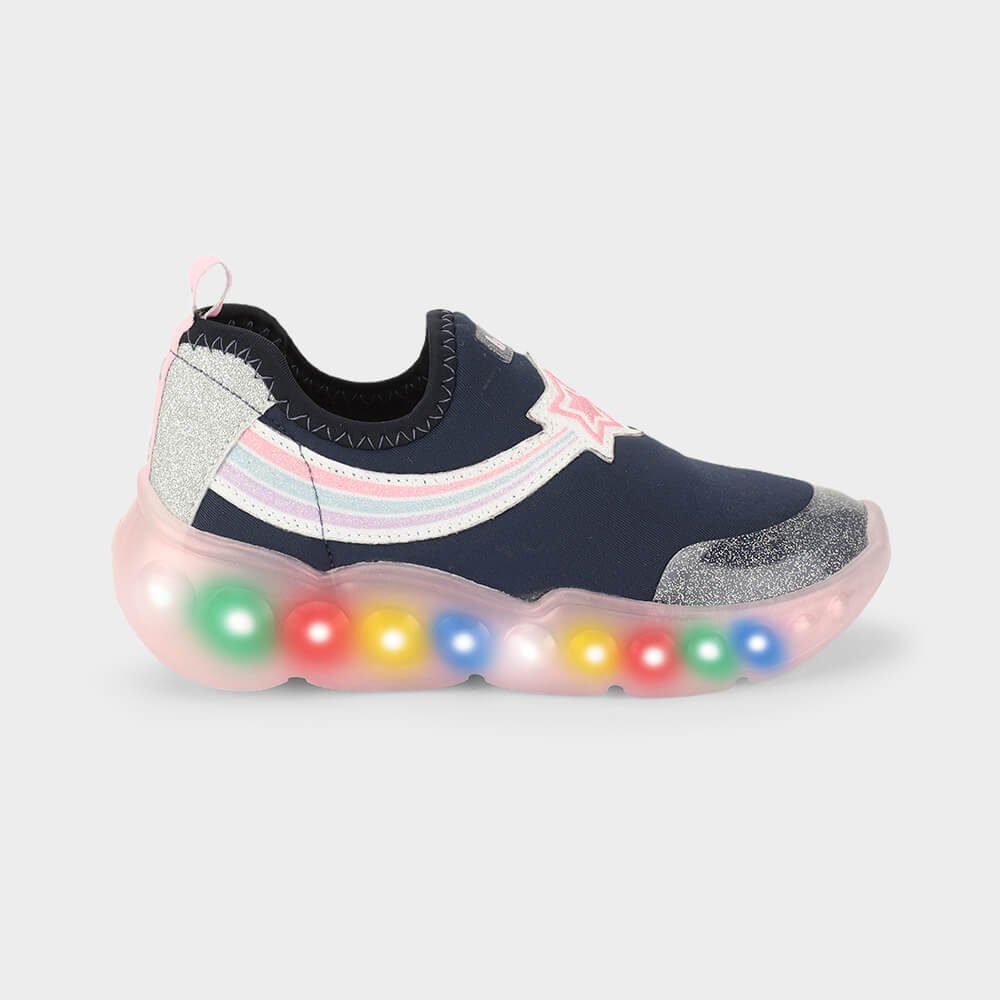 Tênis Infantil de Luz Bibi Roller Celebration 3.0 Azul Marinho 1252079
