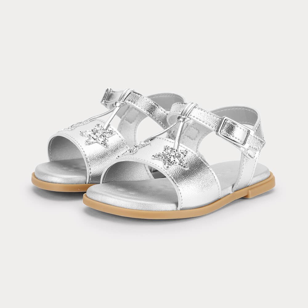 Sandália Infantil Bibi Shine Mini Prata 1233124 Prata 2