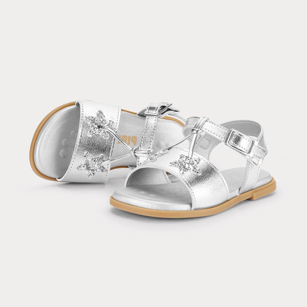 Sandália Infantil Bibi Shine Mini Prata 1233124 Prata 3
