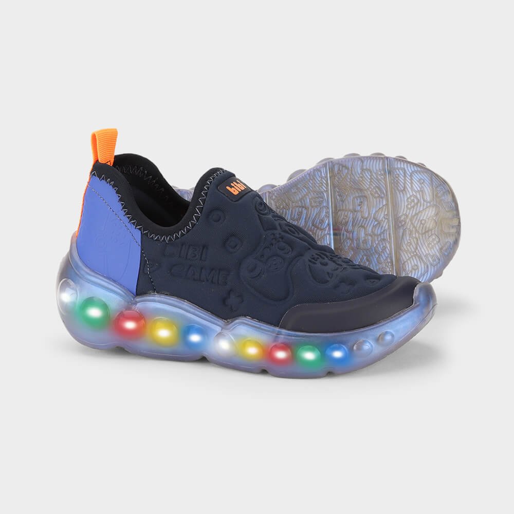 Tênis Infantil de Luz Bibi Roller Celebration 3.0 Azul Azul Marinho 4