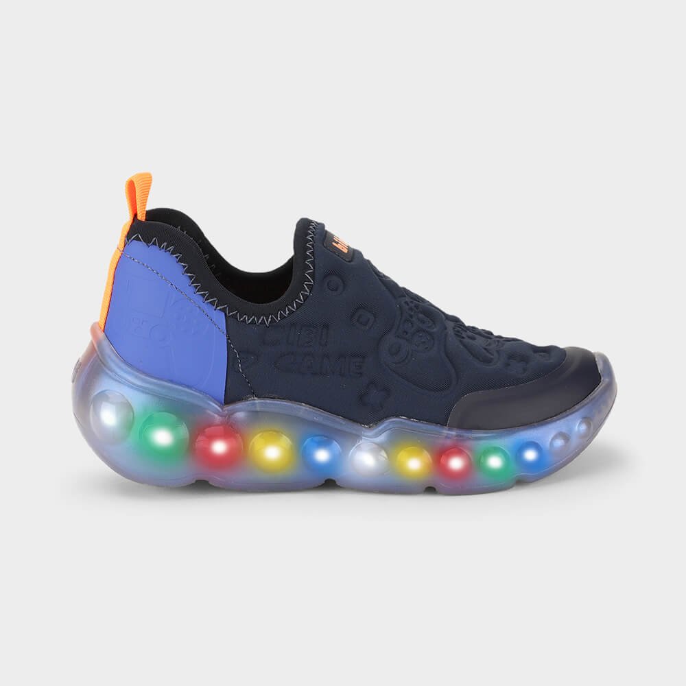 Tênis Infantil de Luz Bibi Roller Celebration 3.0 Azul