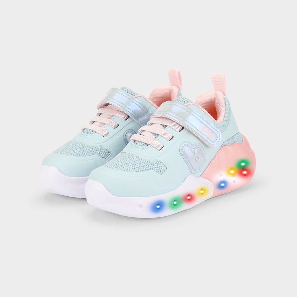 Tênis Infantil Bibi Fun Light Azul com Rosa Azul 2