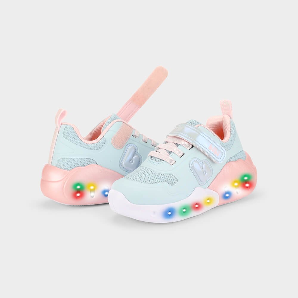 Tênis Infantil Bibi Fun Light Azul com Rosa Azul 3