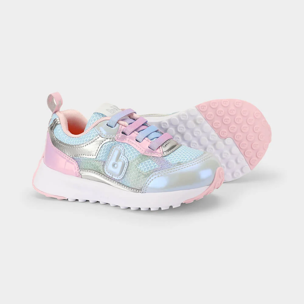 Tênis Infantil Bibi Jogging Azul com Rosa Azul 4