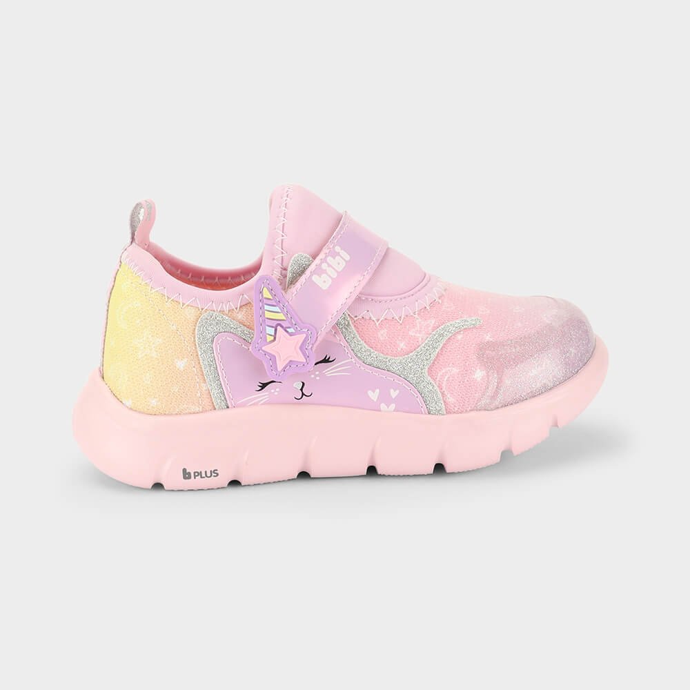 Tênis Infantil Bibi Energy Baby 2.0 Rosa de Gatinho