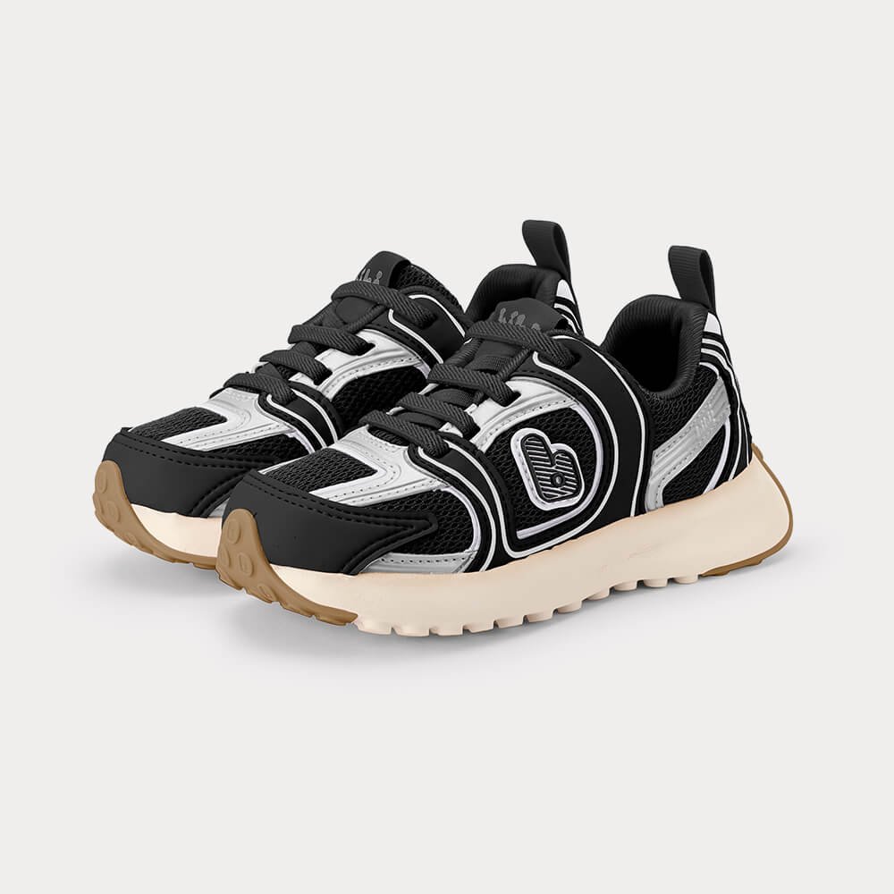 Tênis Infantil Bibi Jogging Preto Preto 2