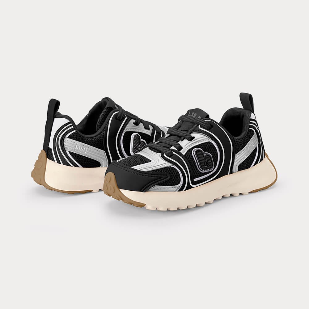 Tênis Infantil Bibi Jogging Preto Preto 3