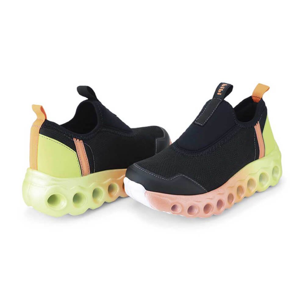 Tênis Infantil Bibi Roller Sport Preto com Laranja Preto 2
