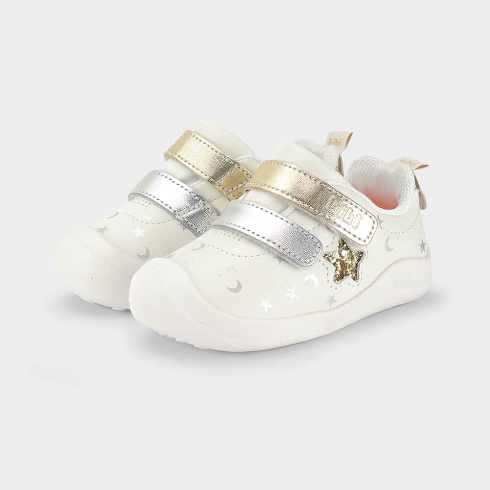 Tênis Infantil Bibi Fisioflex 5.0 Branco com Prata Branco 2