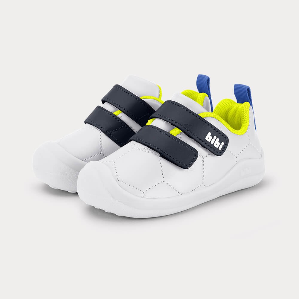 Tênis Infantil Bibi Fisioflex 5.0 Branco com Azul Branco 2