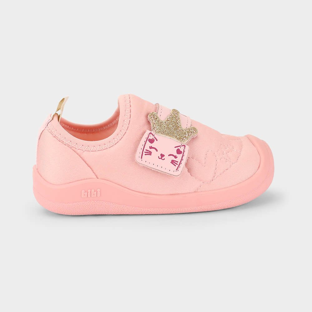 Tênis Infantil Bibi Fisioflex 5.0 Rosa de Gatinho