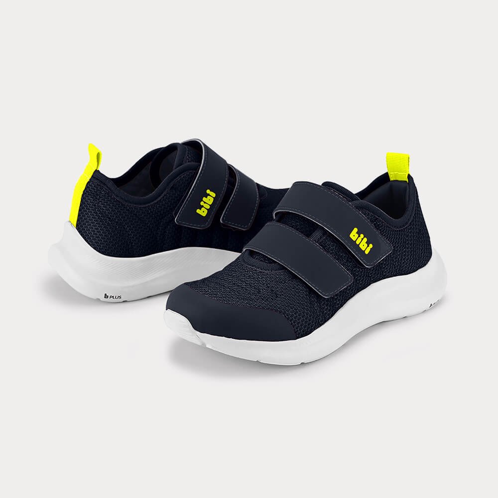 Tênis Infantil Bibi Action Azul Marinho com Amarelo Azul Marinho 3