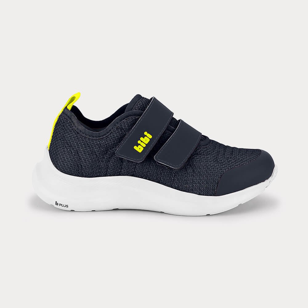 Tênis Infantil Bibi Action Azul Marinho com Amarelo