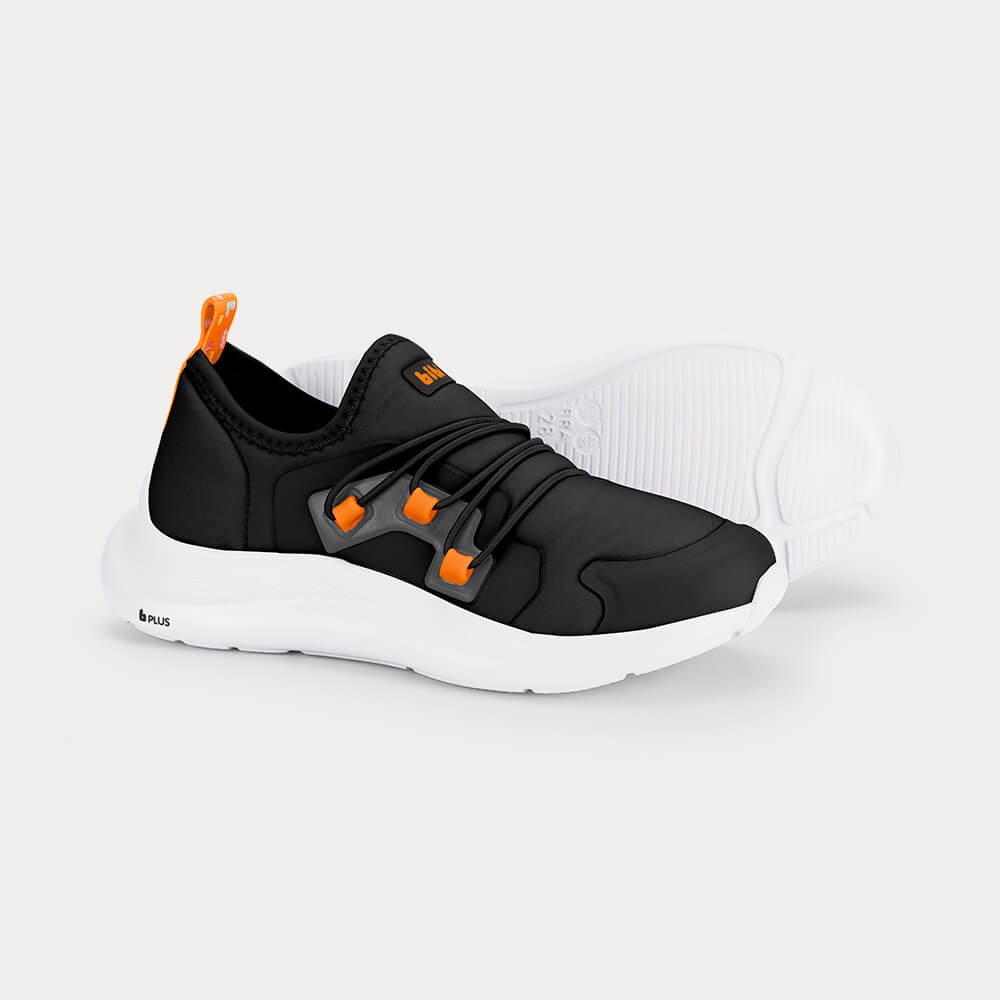 Tênis Infantil Bibi Action Preto com Laranja Preto 4