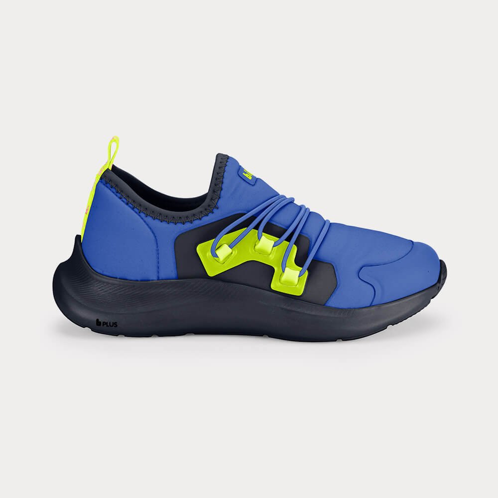 Tênis Infantil Bibi Action Azul com Verde