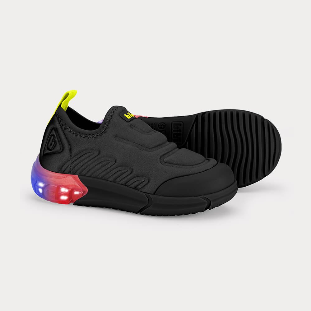 Tênis Infantil Bibi Space Preto com Amarelo Preto 4