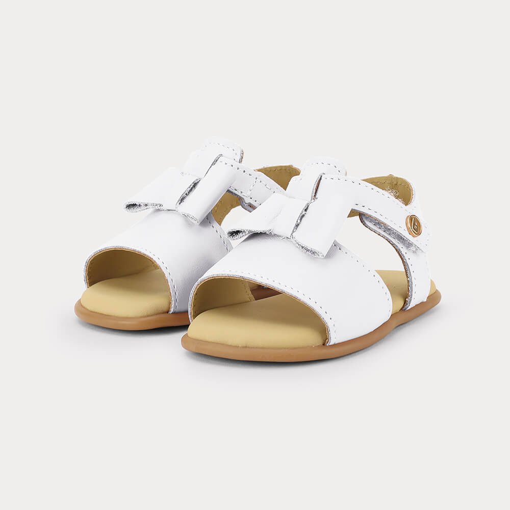 Sandália Infantil Bibi Afeto 3.0 Branca com Laço Branco 2