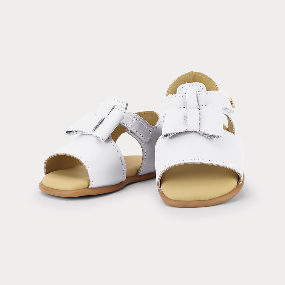 Sandália Infantil Bibi Afeto 3.0 Branca com Laço Branco 3