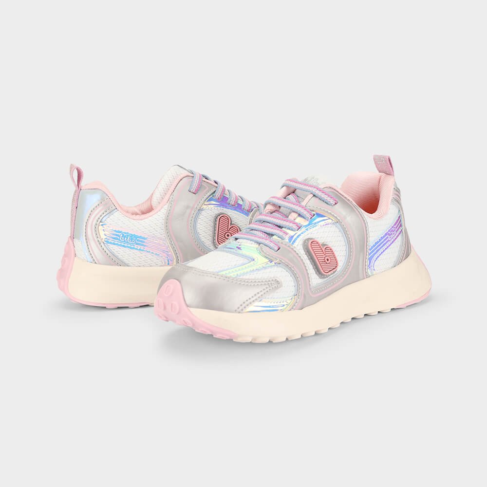 Tênis Infantil Bibi Jogging Kids Branco com Prata Branco 3