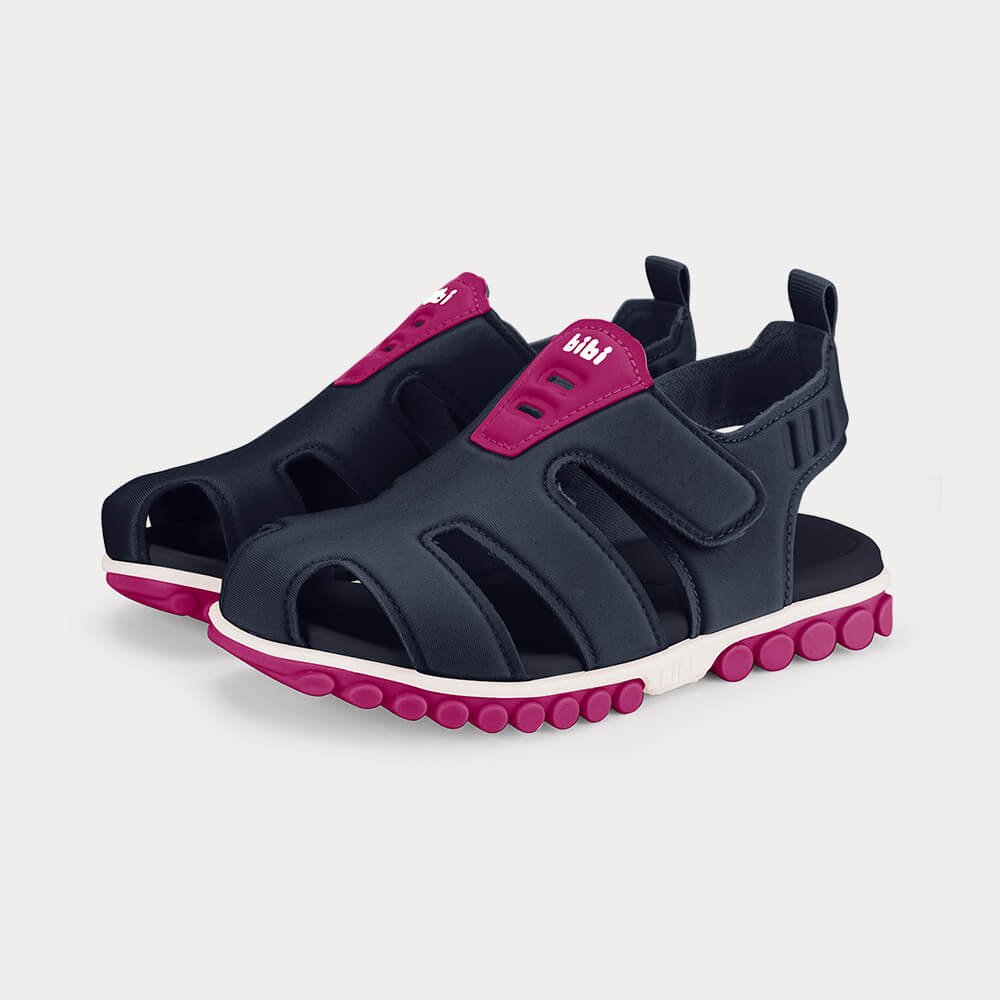 Sandália Infantil Bibi Summer Roller Sport 2.0 Azul Marinho com Rosa Azul Marinho 2