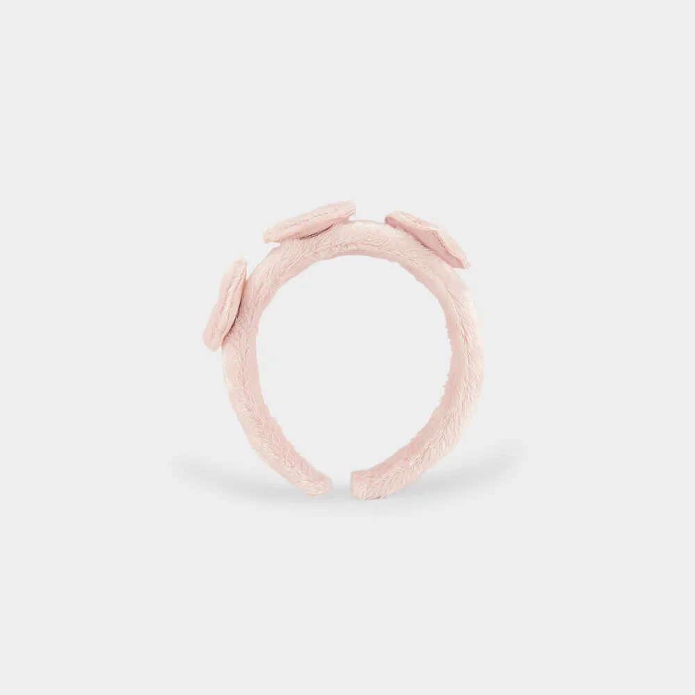 Tiara Infantil Bibi Rosa de Corações Rosa 2