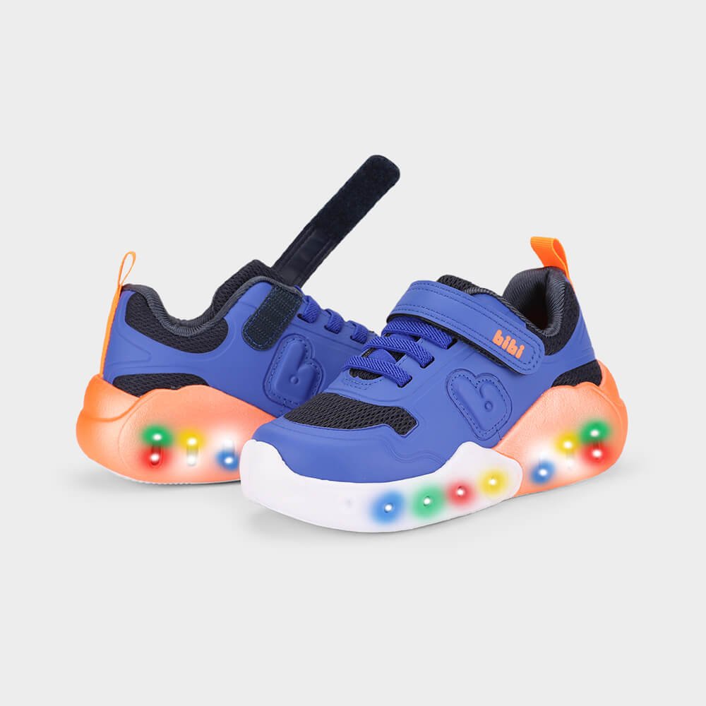 Tênis Infantil Bibi Fun Light Azul com Laranja Azul 3