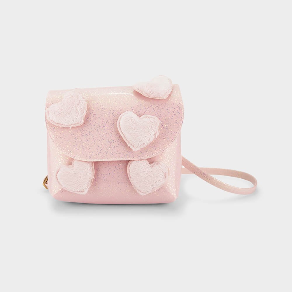 Bolsa Infantil Bibi Rosa de Coração