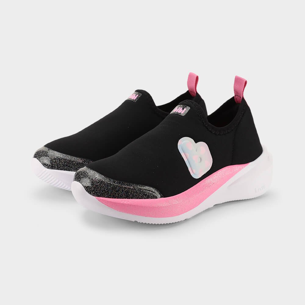 Tênis Infantil Bibi Volt 2.0 Preto com Rosa 1294035 Preto 3
