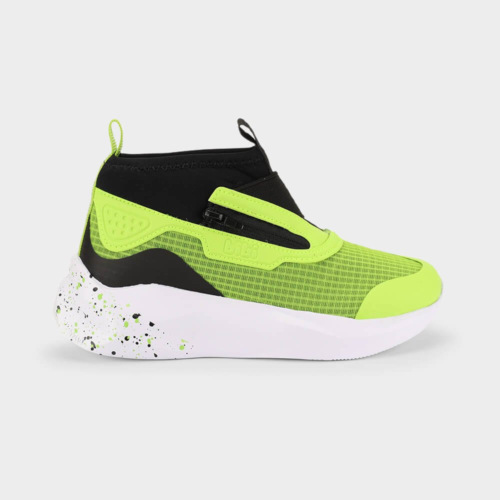 Abotinado Infantil Bibi Evolution 2.0 Preto com Verde