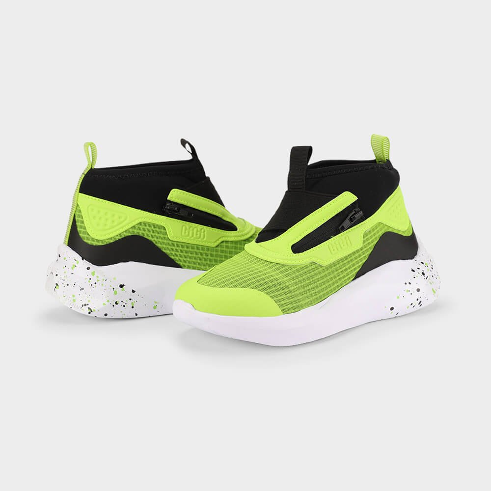 Abotinado Infantil Bibi Evolution 2.0 Preto com Verde Verde/Preto 4